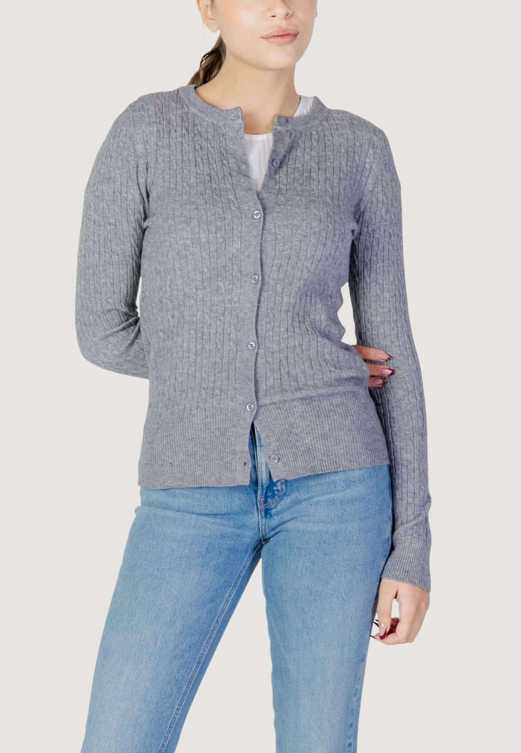 Cardigan Choral Grigio - Foto 1