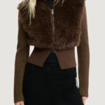 Cardigan Desigual repris jers inverness Marrone - Foto 1