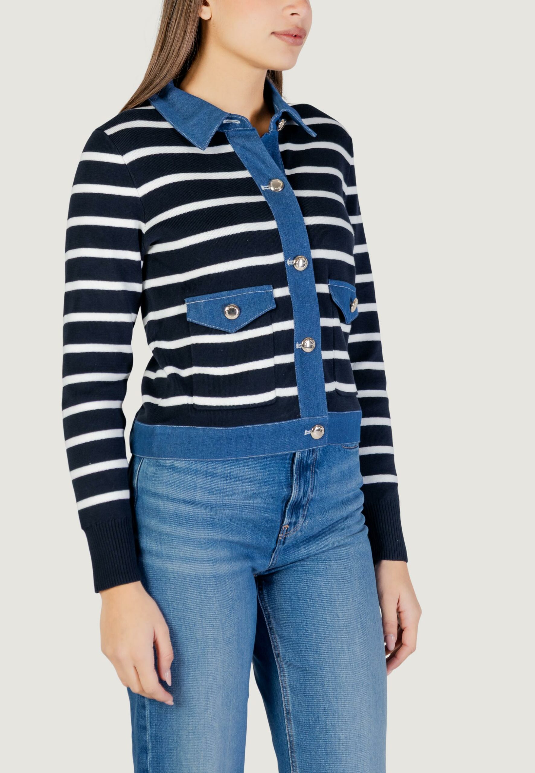 Cardigan Morgan De Toi Blue Denim - Foto 4