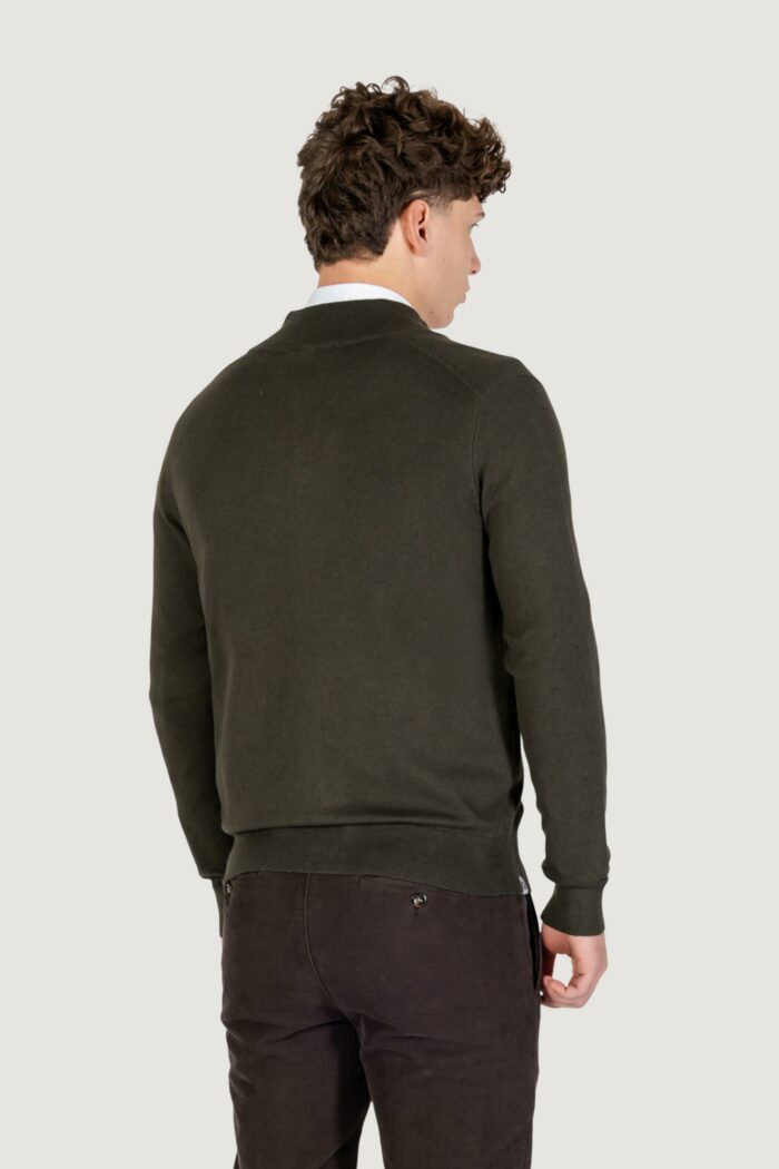 Cardigan YOS giacca lupo c/bottoni Verde Scuro