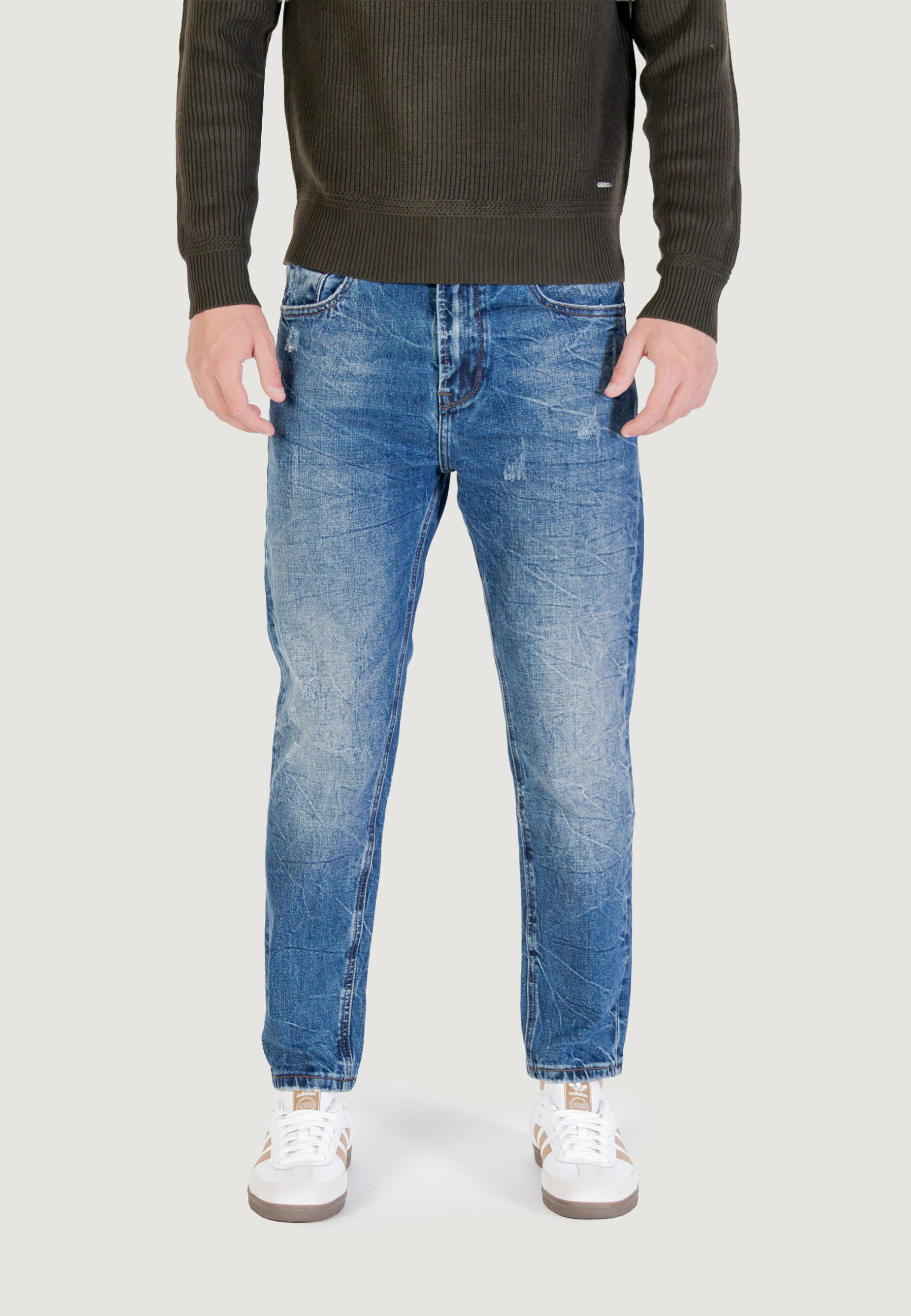 Jeans slim Gianni Lupo mike95 carrot fit Denim - Foto 1