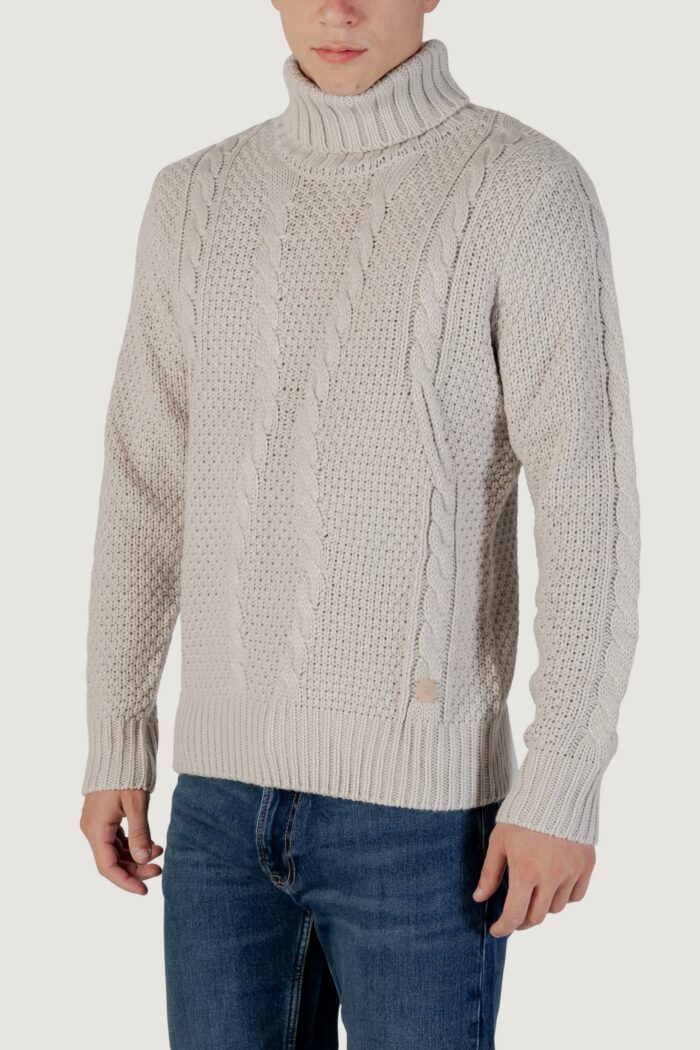 Dolcevita Gianni Lupo m. collo alto Grigio Chiaro