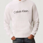 Felpa con cappuccio Calvin Klein ls eu standard logo Bianco - Foto 1