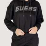 Felpa con cappuccio Guess Active primula rhinestones hoodie swe Nero - Foto 1