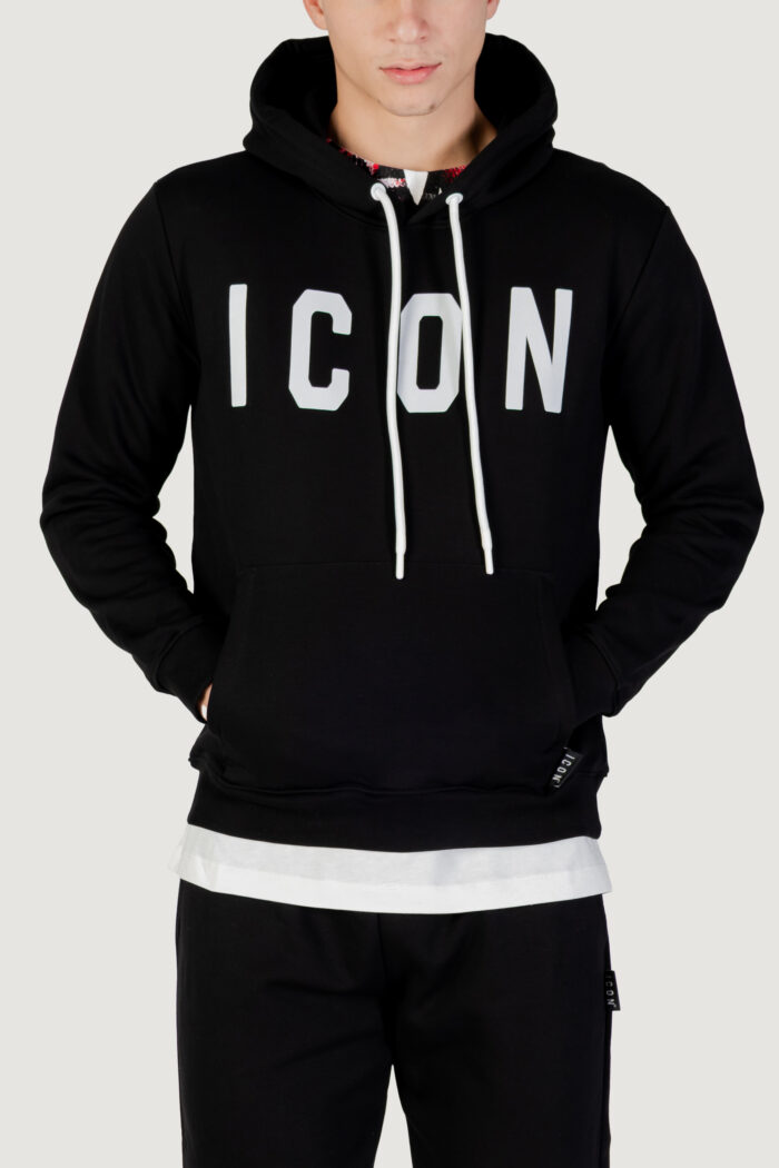 Felpa con cappuccio Icon  Black-White