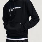 Felpa con cappuccio Karl Lagerfeld Jeans klj reg logo hoodie Nero - Foto 1