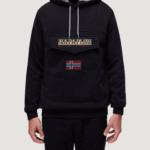 Felpa con cappuccio Napapijri burgee wint 4 Nero - Foto 1