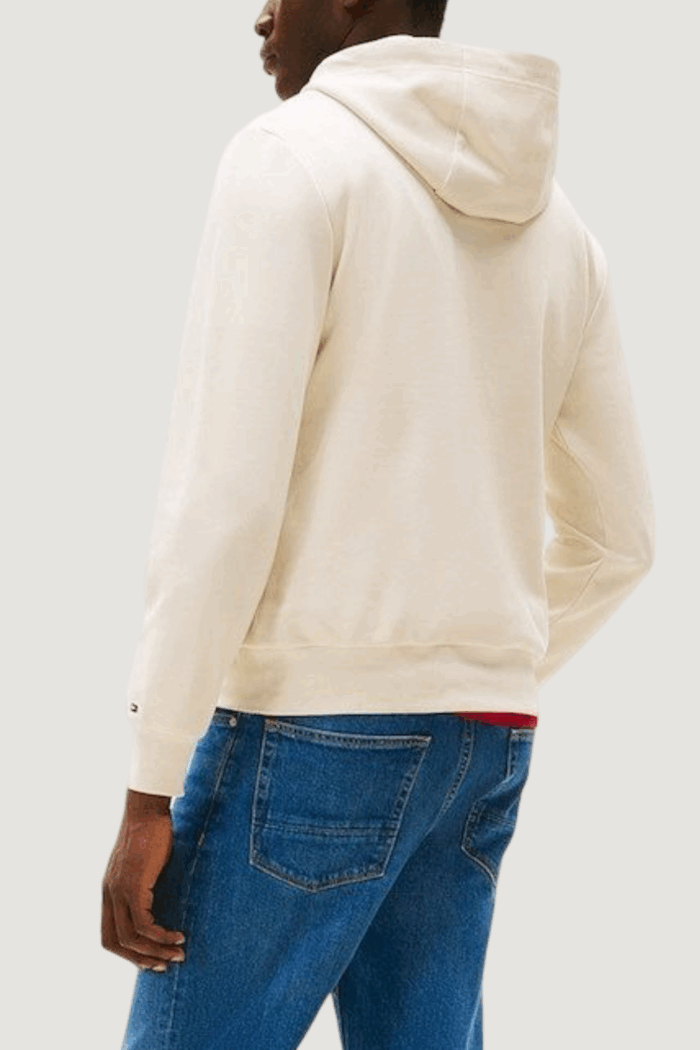 Felpa con cappuccio Tommy Hilfiger icon hilfiger hoodie Avorio