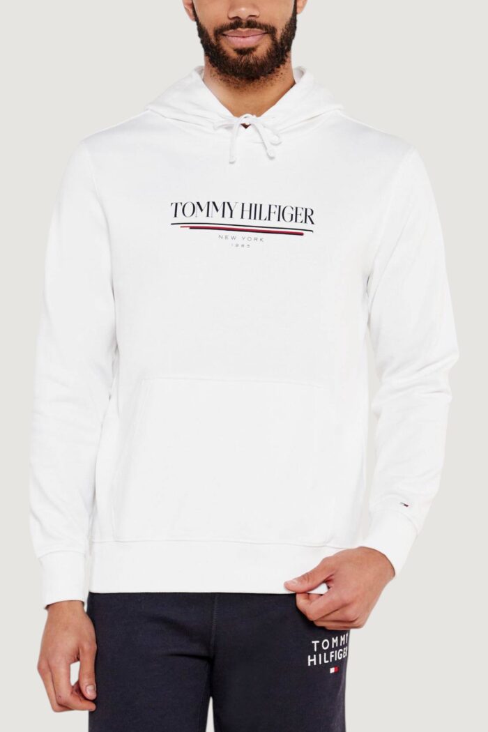 Felpa con cappuccio Tommy Hilfiger brand love hilfiger Bianco