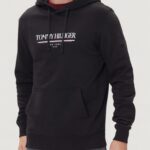 Felpa con cappuccio Tommy Hilfiger brand love hilfiger Nero - Foto 1
