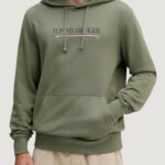 Felpa con cappuccio Tommy Hilfiger brand love hilfiger Verde - Foto 1
