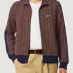 Felpa senza cappuccio LACOSTE VIOLA/MARRONE - Foto 1