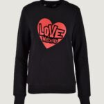 Felpa senza cappuccio Love Moschino Nero - Foto 1