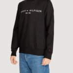 Felpa senza cappuccio Tommy Hilfiger Jeans tommy logo sweatshirt Nero - Foto 1