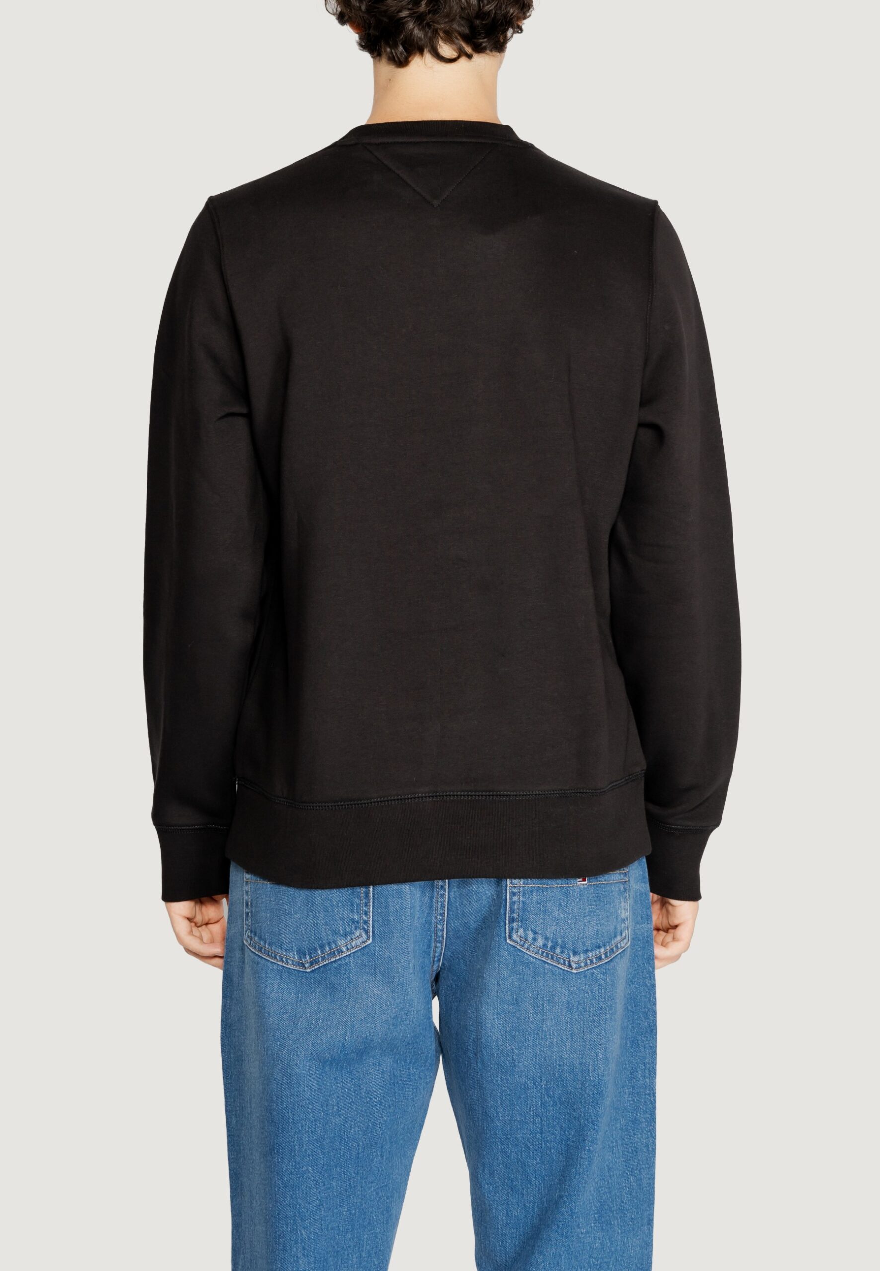 Felpa senza cappuccio Tommy Hilfiger Jeans tommy logo sweatshirt Nero - Foto 3