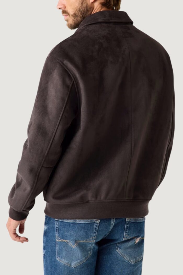 Giacchetto Guess ryan faux suede jacket Marrone Scuro