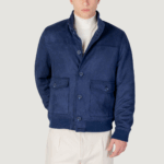 Giubbotto YOS giubbino suede Blu Chiaro - Foto 1