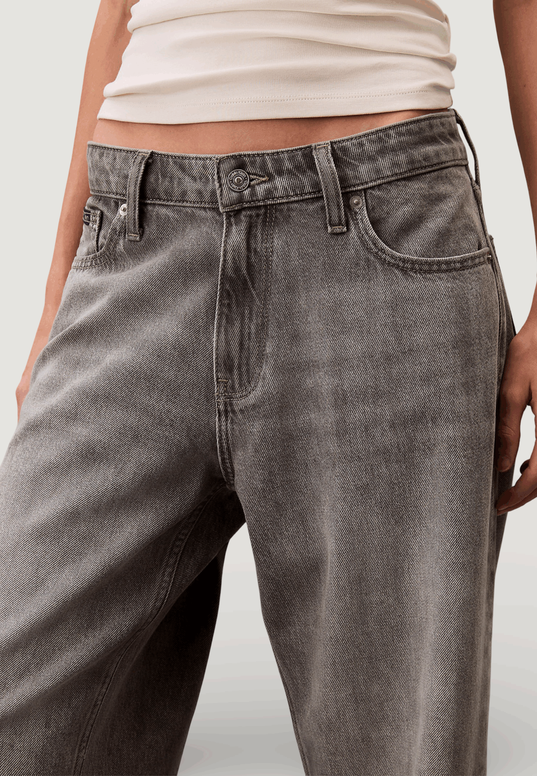 Jeans baggy Calvin Klein Jeans low rise baggy grey Grigio - Foto 2