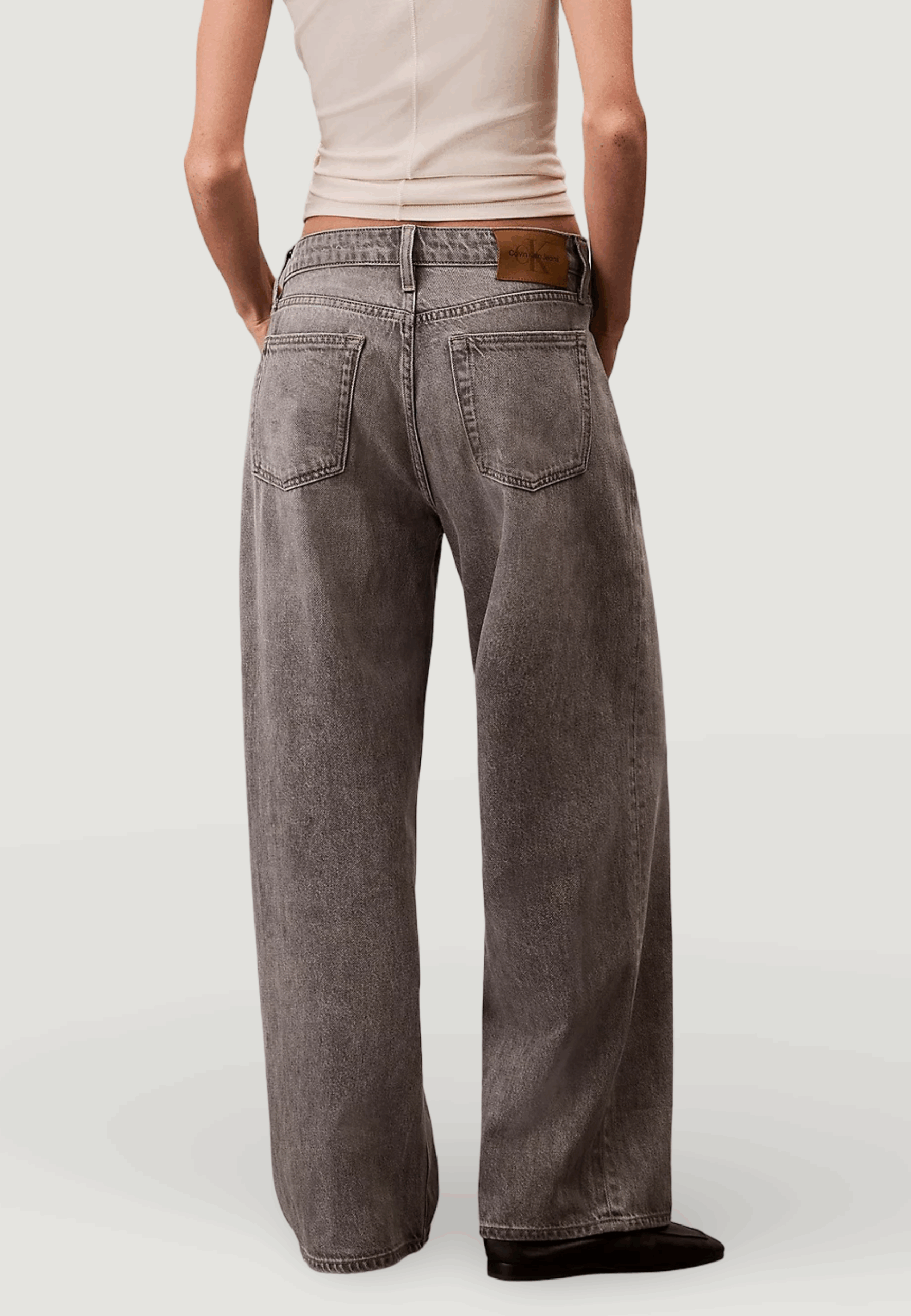 Jeans baggy Calvin Klein Jeans low rise baggy grey Grigio - Foto 4