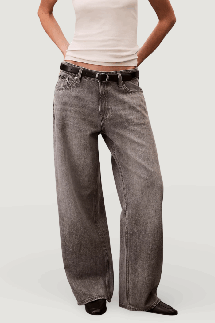 Jeans baggy Calvin Klein Jeans low rise baggy grey Grigio