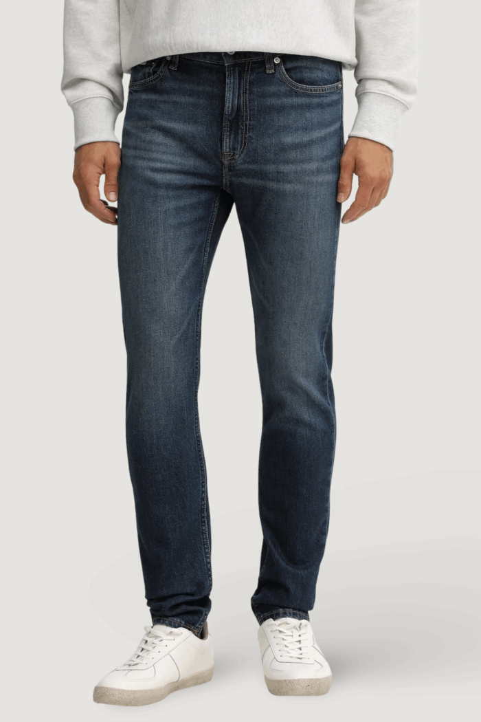 Jeans slim Calvin Klein Jeans slim taper oil slick Denim scuro