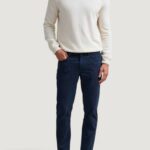 Pantaloni slim Jeckerson john 5 tasche toppa Blue scuro - Foto 1