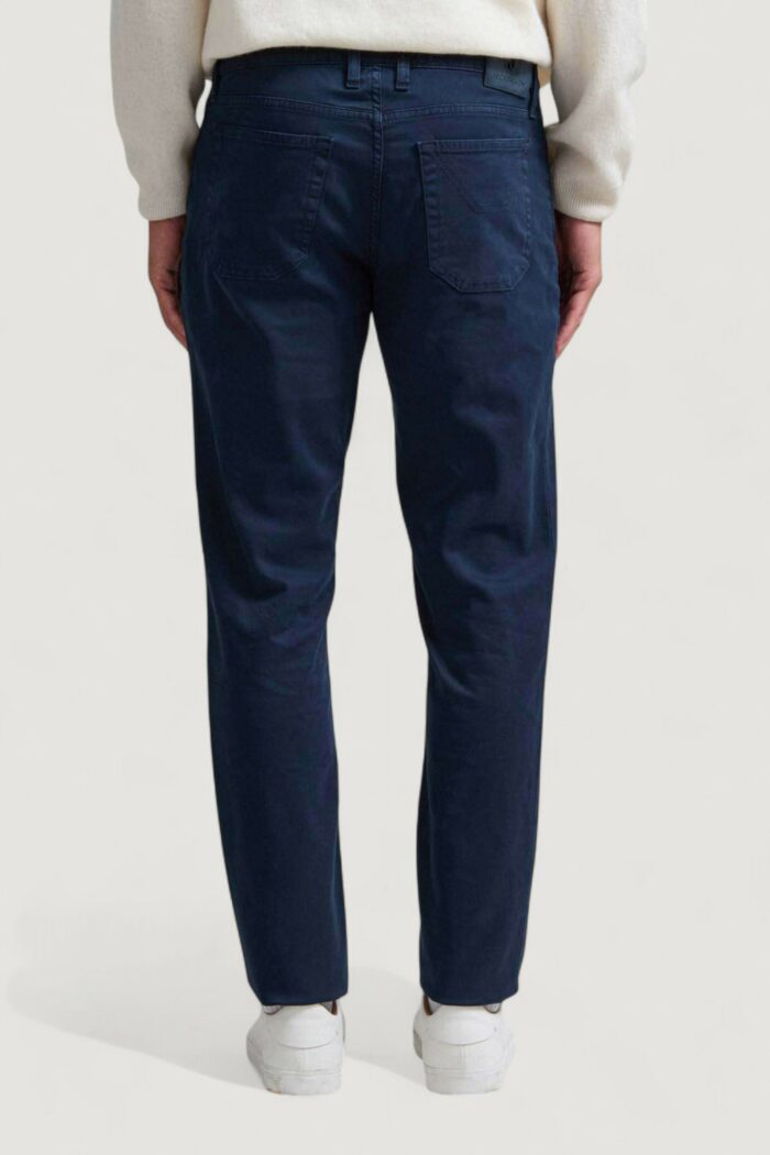 Pantaloni slim Jeckerson john 5 tasche toppa Blue scuro