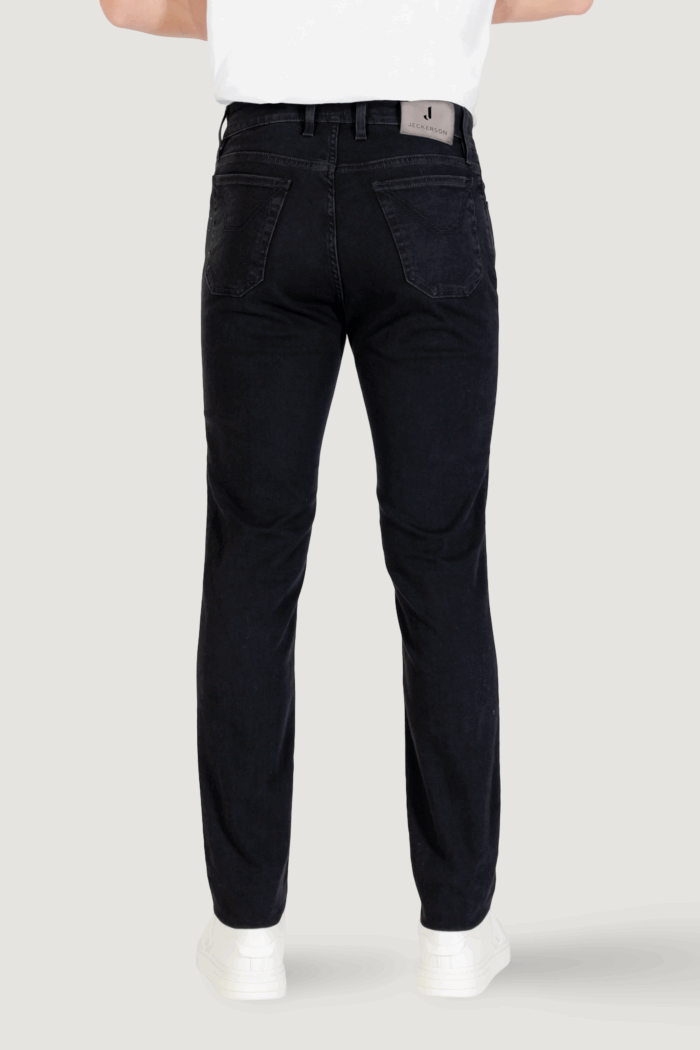 Jeans slim Jeckerson john 5 tasche toppa Nero