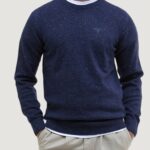 Maglia Barbour essential tisbury crew Blue scuro - Foto 1