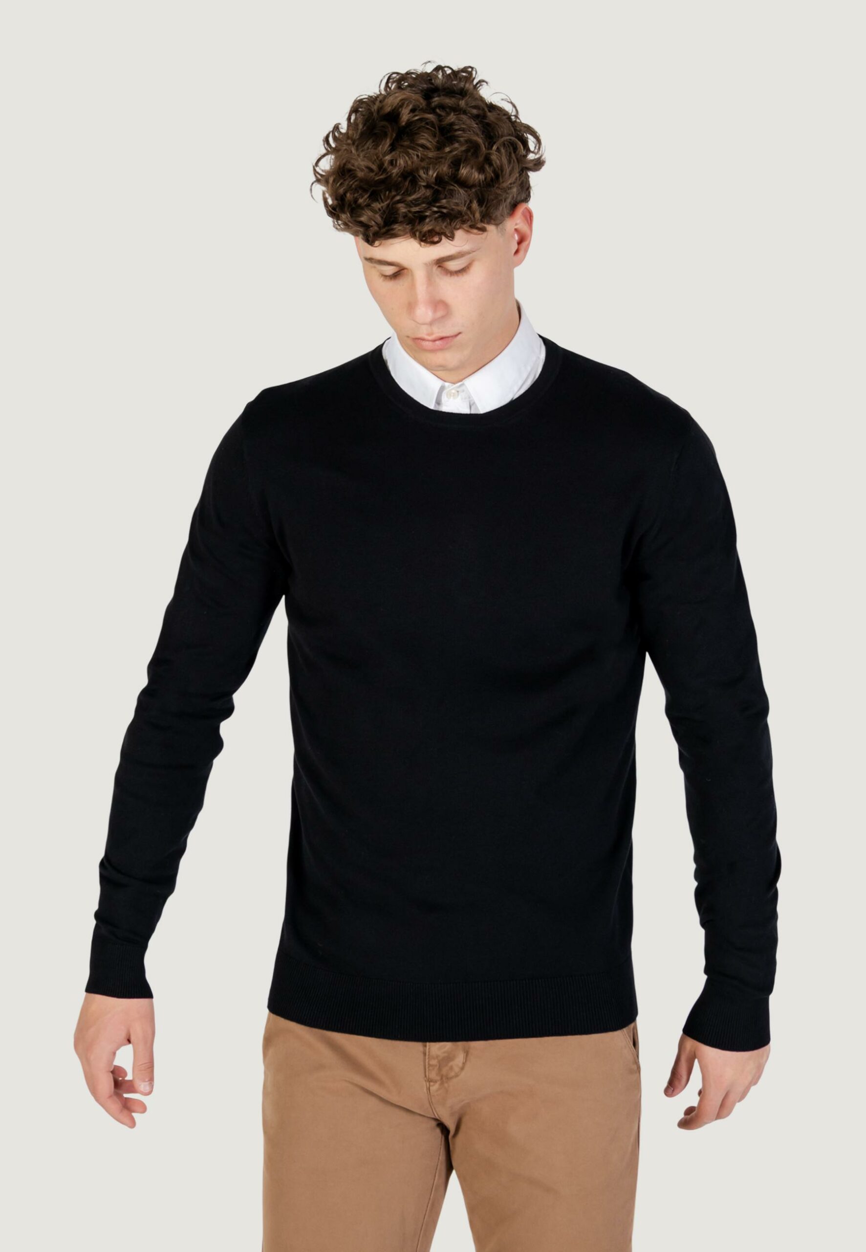 Maglia YOS paricollo Nero - Foto 4