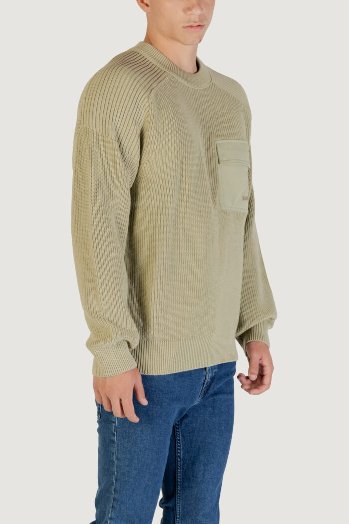 Maglione Boss kalamaro 10272317 01 VERDE SALVIA