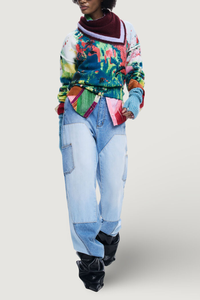 Maglione Desigual repris_jers_pintura Rosso