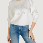 Maglione Guess ls cn leighton logo swtr Panna - Foto 1