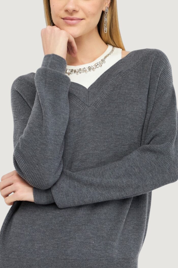 Maglione Liu-Jo  Grigio – Bianco
