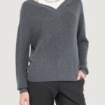 Maglione Liu-Jo Grigio - Bianco - Foto 1