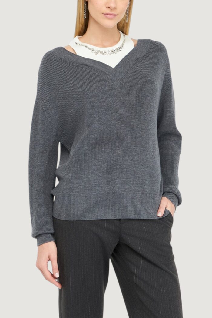 Maglione Liu-Jo  Grigio – Bianco