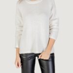 Maglione Only onlpetra ls loose o-neck cc knt Bianco - Foto 1