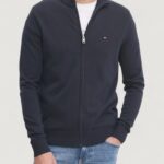 Cardigan Tommy Hilfiger essential cotton zip Blue scuro - Foto 1