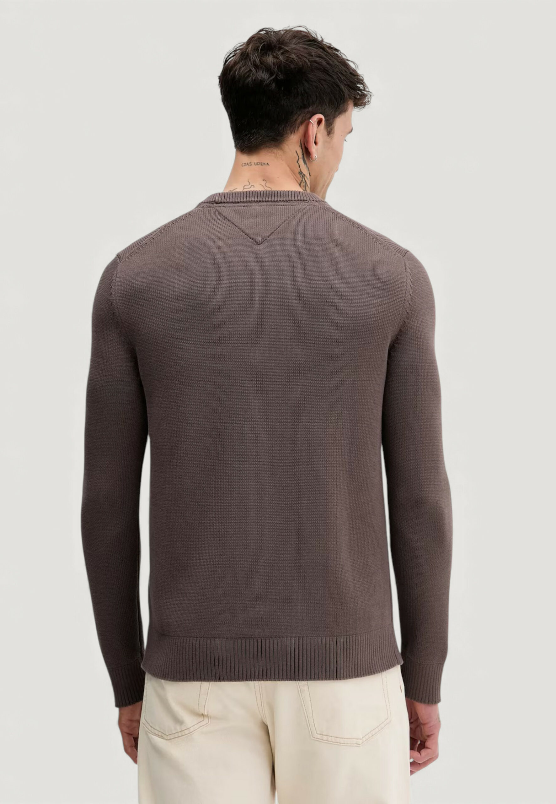 Maglione Tommy Hilfiger Jeans tjm slim ess sweater Cioccolato - Foto 3