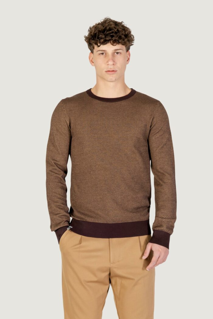 Maglione YOS paricollo Marrone