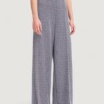 Pantaloni a palazzo ICHI ihkate jacquard Blu - Foto 1