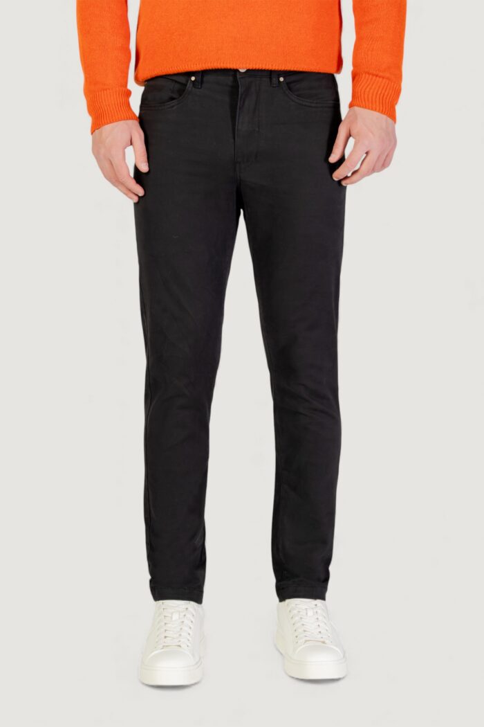 Pantaloni slim Borghese cinque tasche – pantaloni sportivi Antracite