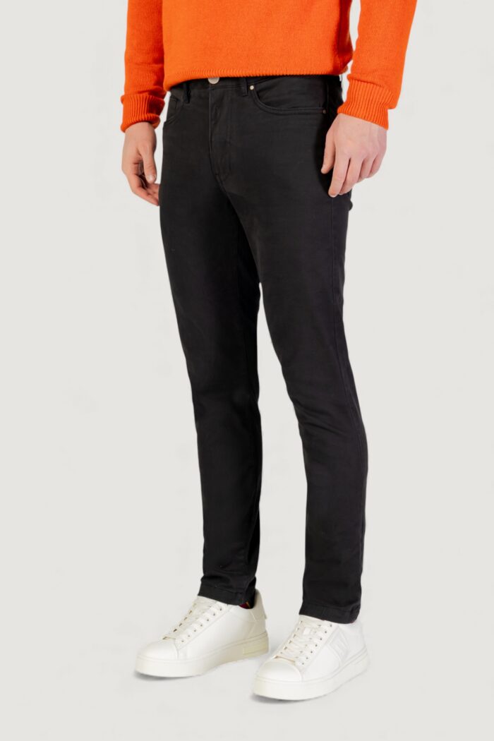 Pantaloni slim Borghese cinque tasche – pantaloni sportivi Antracite