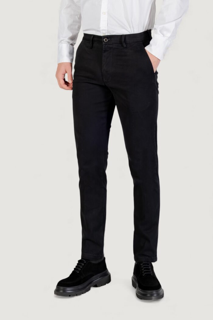 Pantaloni slim Borghese chino – slim fit Nero