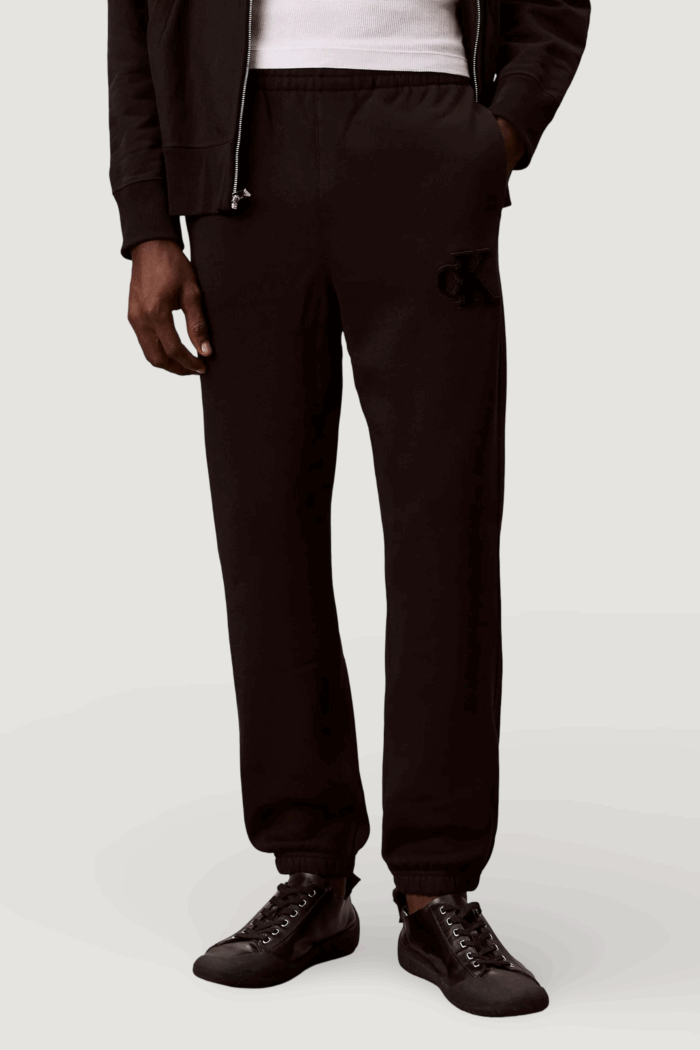 Pantaloni sportivi Calvin Klein Jeans 350gsm fleece gift g Nero