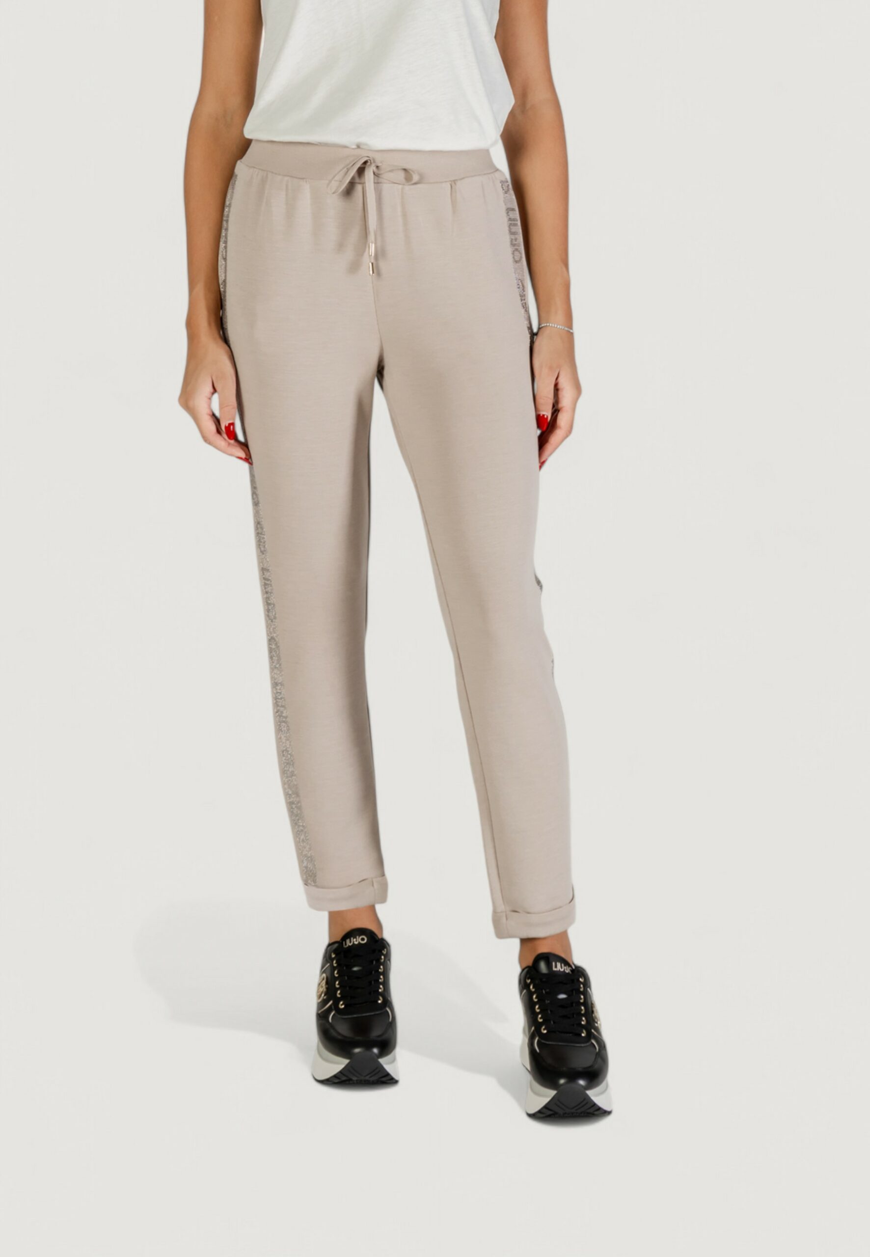 Pantaloni sportivi Liu-Jo pant.jersey lungo Beige chiaro - Foto 1