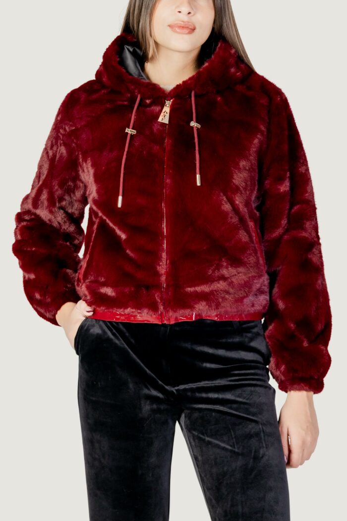 Pelliccia ecologica AYFEE bomber fake fur Bordeaux