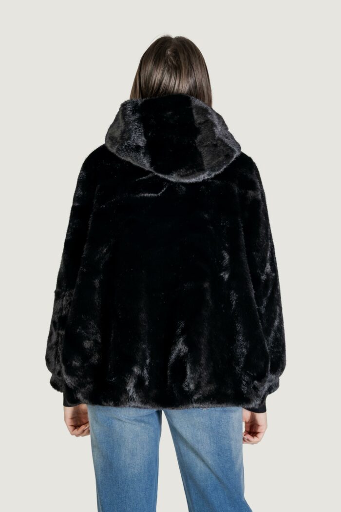 Pelliccia ecologica Choral pelliccia c/capp Nero