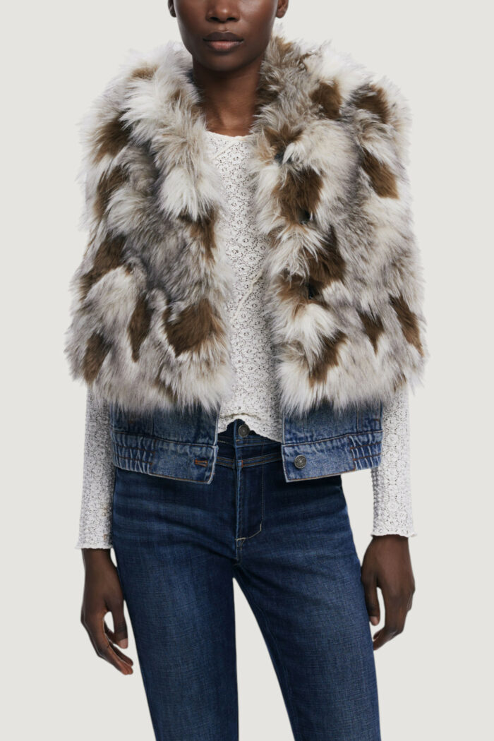 Pelliccia ecologica Desigual chaq_bunny Beige