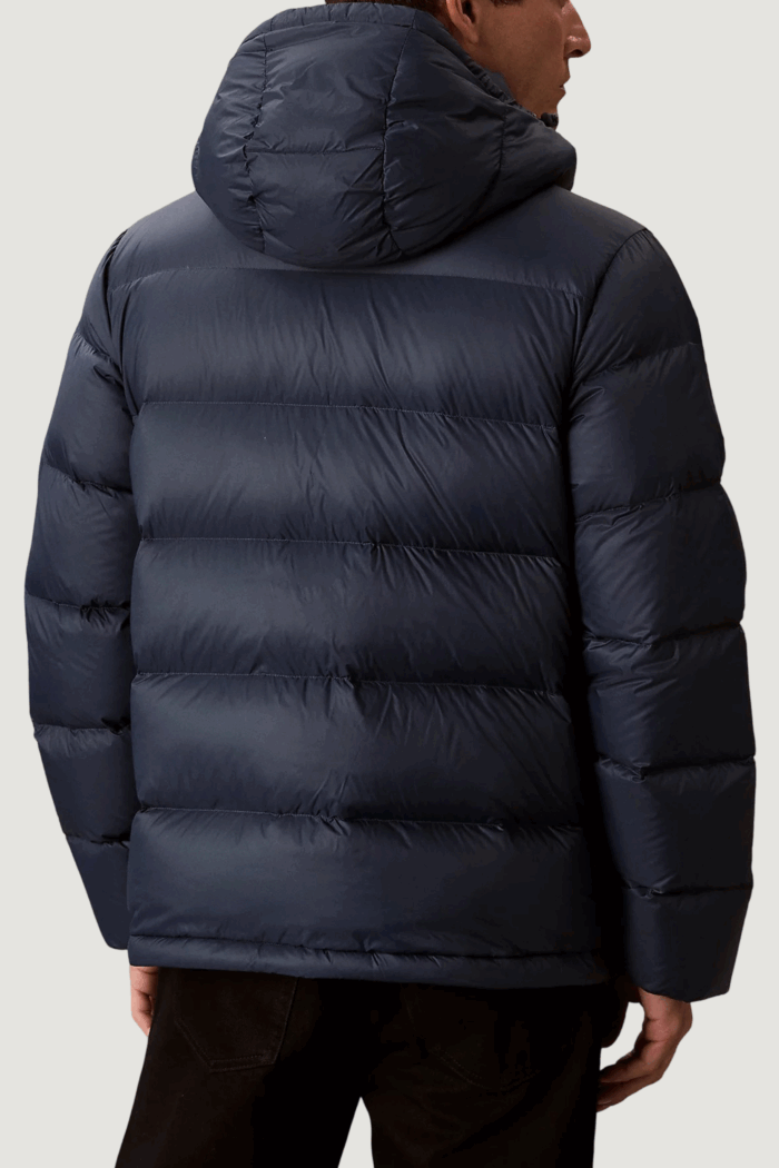 Piumino Calvin Klein Jeans ls nylon zip off hoo Blu